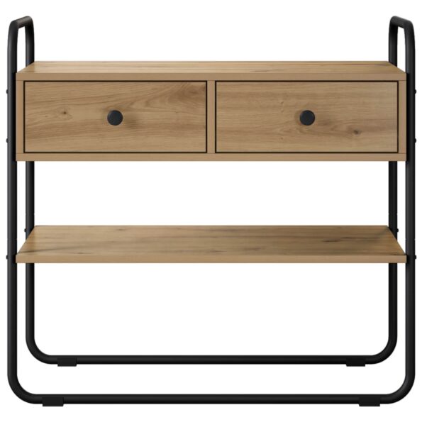 vidaXL Konzolový stôl Dub artisan 100 x 40 x 75 cm Kompozitné drevo – Obrázok 5