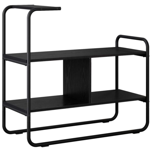 vidaXL Konzolový stôl Čierny dub 80 x 35 x 75 cm Kompozitné drevo – Obrázok 2
