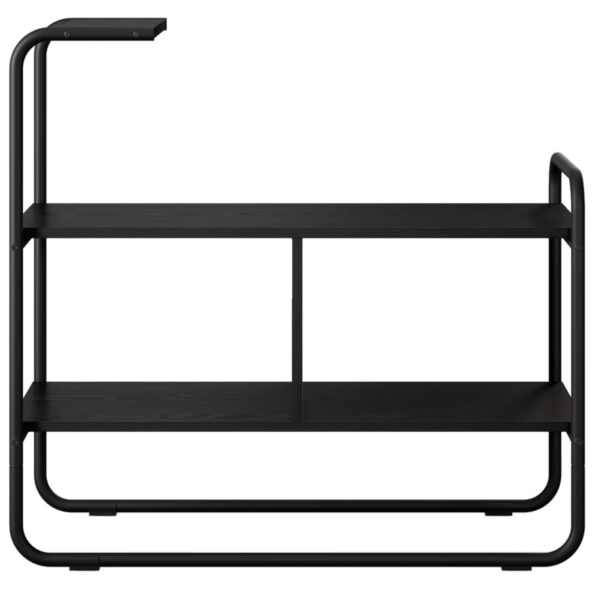 vidaXL Konzolový stôl Čierny dub 80 x 35 x 75 cm Kompozitné drevo – Obrázok 4
