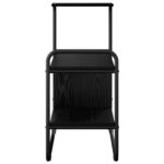 vidaXL Konzolový stôl Čierny dub 80 x 35 x 75 cm Kompozitné drevo – Obrázok 5