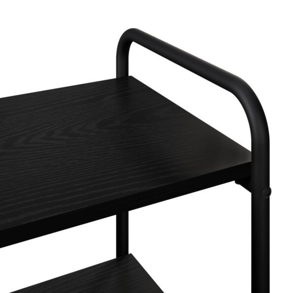 vidaXL Konzolový stôl Čierny dub 80 x 35 x 75 cm Kompozitné drevo – Obrázok 6