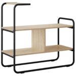 vidaXL Konzolový stôl Dub sonoma 80 x 35 x 75 cm Kompozitné drevo – Obrázok 2
