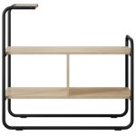 vidaXL Konzolový stôl Dub sonoma 80 x 35 x 75 cm Kompozitné drevo – Obrázok 4