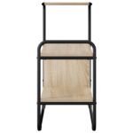 vidaXL Konzolový stôl Dub sonoma 80 x 35 x 75 cm Kompozitné drevo – Obrázok 5