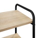 vidaXL Konzolový stôl Dub sonoma 80 x 35 x 75 cm Kompozitné drevo – Obrázok 6