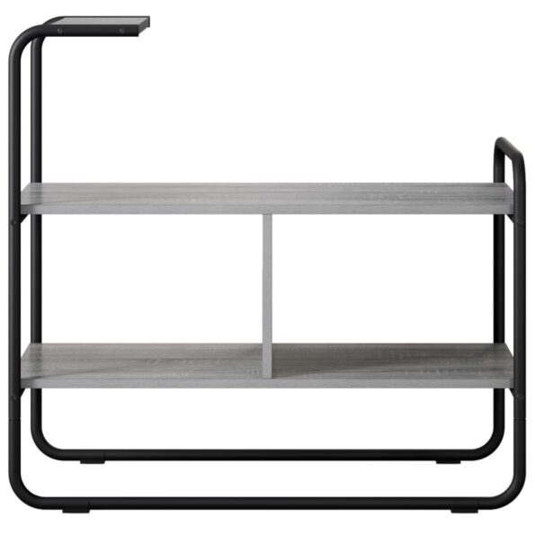 vidaXL Konzolový stôl Sivý Sonoma 80 x 35 x 75 cm Kompozitné drevo – Obrázok 4