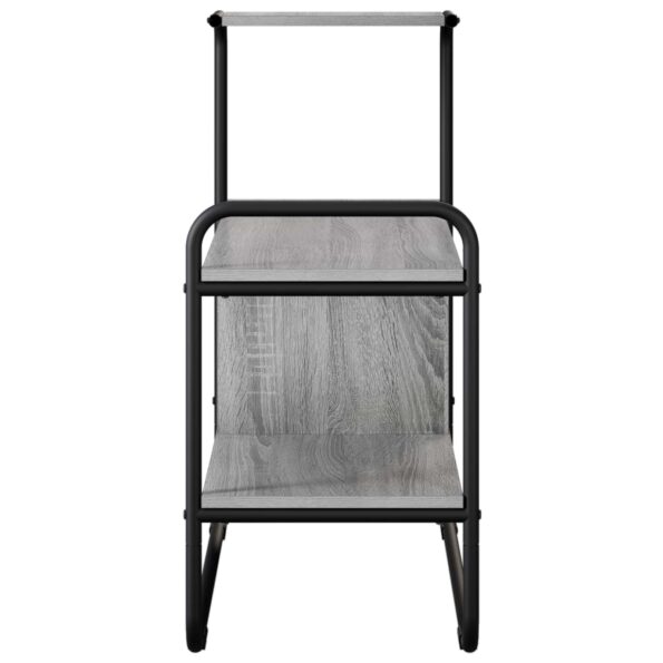 vidaXL Konzolový stôl Sivý Sonoma 80 x 35 x 75 cm Kompozitné drevo – Obrázok 5