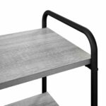 vidaXL Konzolový stôl Sivý Sonoma 80 x 35 x 75 cm Kompozitné drevo – Obrázok 6