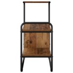 vidaXL Konzolový stôl Staré drevo 80 x 35 x 75 cm Kompozitné drevo – Obrázok 5