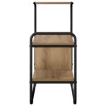 vidaXL Konzolový stôl Dub artisan 80 x 35 x 75 cm Kompozitné drevo – Obrázok 5