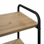 vidaXL Konzolový stôl Dub artisan 80 x 35 x 75 cm Kompozitné drevo – Obrázok 6