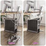 vidaXL Úložný box na káble pod stôl 2 ks Biela 43 x 10 x 15 cm Oceľ – Obrázok 11