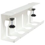 vidaXL Úložný box na káble pod stôl 2 ks Biela 43 x 10 x 15 cm Oceľ – Obrázok 5