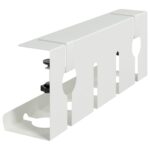 vidaXL Úložný box na káble pod stôl 2 ks Biela 43 x 10 x 15 cm Oceľ – Obrázok 9