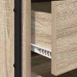 vidaXL Nočný stolík 2 ks Dub sonoma 35 x 36,5 x 61 cm Kompozitné drevo – Obrázok 10