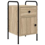 vidaXL Nočný stolík 2 ks Dub sonoma 35 x 36,5 x 61 cm Kompozitné drevo – Obrázok 4