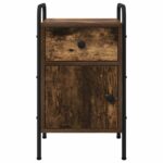 vidaXL Nočný stolík Dymový dub 35 x 36,5 x 61 cm Kompozitné drevo – Obrázok 4