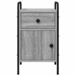 vidaXL Nočný stolík Sivý Sonoma 35 x 36,5 x 61 cm Kompozitné drevo – Obrázok 4