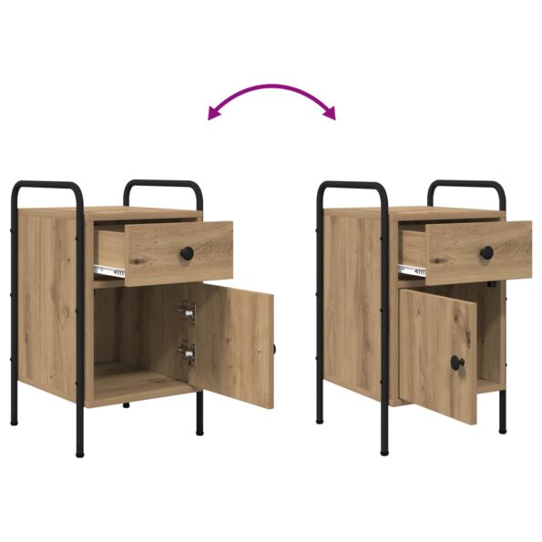 vidaXL Nočný stolík 2 ks Dub artisan 35 x 36,5 x 61 cm – Obrázok 13