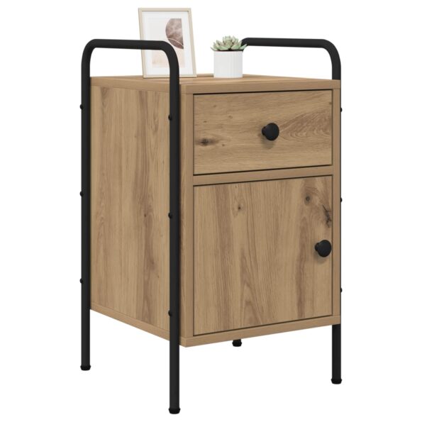 vidaXL Nočný stolík 2 ks Dub artisan 35 x 36,5 x 61 cm – Obrázok 3