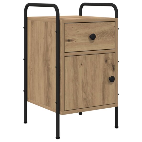 vidaXL Nočný stolík 2 ks Dub artisan 35 x 36,5 x 61 cm – Obrázok 4