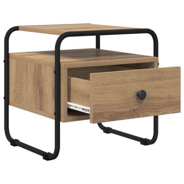 vidaXL Nočný stolík 2 ks Dub artisan Kompozitné drevo – Obrázok 5
