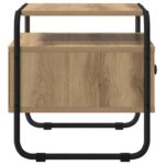 vidaXL Nočný stolík 2 ks Dub artisan Kompozitné drevo – Obrázok 7