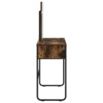 vidaXL Toaletný stolík Dymový dub 81 x 40 x 131 cm Kompozitné drevo – Obrázok 5