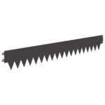 vidaXL Obrubník trávnika 50 pcs 103 x 15 cm kov Čierna – Obrázok 6