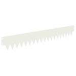 vidaXL Obrubník trávnika 10 pcs 103 x 15 cm kov Biela – Obrázok 2