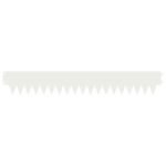 vidaXL Obrubník trávnika 10 pcs 103 x 15 cm kov Biela – Obrázok 5