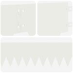 vidaXL Obrubník trávnika 30 pcs 103 x 15 cm kov Biela – Obrázok 7