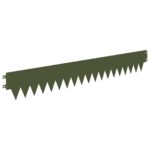 vidaXL Obrubník trávnika 30 pcs 103 x 15 cm kov Olivovo zelená – Obrázok 6