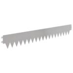 vidaXL Obrubník trávnika 10 pcs 103 x 15 cm kov Strieborná – Obrázok 6