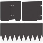 vidaXL Obrubník trávnika 30 pcs 103 x 20 cm kov Čierna – Obrázok 7