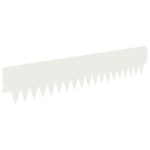 vidaXL Obrubník trávnika 10 pcs 103 x 20 cm kov Biela – Obrázok 6