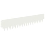vidaXL Obrubník trávnika 30 pcs 103 x 20 cm kov Biela – Obrázok 2