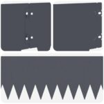 vidaXL Obrubník trávnika 10 pcs 103 x 20 cm kov Antracitová – Obrázok 7
