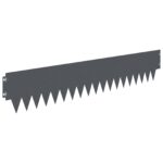 vidaXL Obrubník trávnika 30 pcs 103 x 20 cm kov Antracitová – Obrázok 2