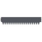 vidaXL Obrubník trávnika 30 pcs 103 x 20 cm kov Antracitová – Obrázok 5