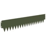vidaXL Obrubník trávnika 10 pcs 103 x 20 cm kov Olivovo zelená – Obrázok 2
