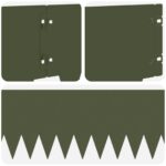 vidaXL Obrubník trávnika 20 pcs 103 x 20 cm kov Olivovo zelená – Obrázok 7