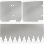 vidaXL Obrubník trávnika 10 pcs 103 x 20 cm kov Strieborná – Obrázok 7