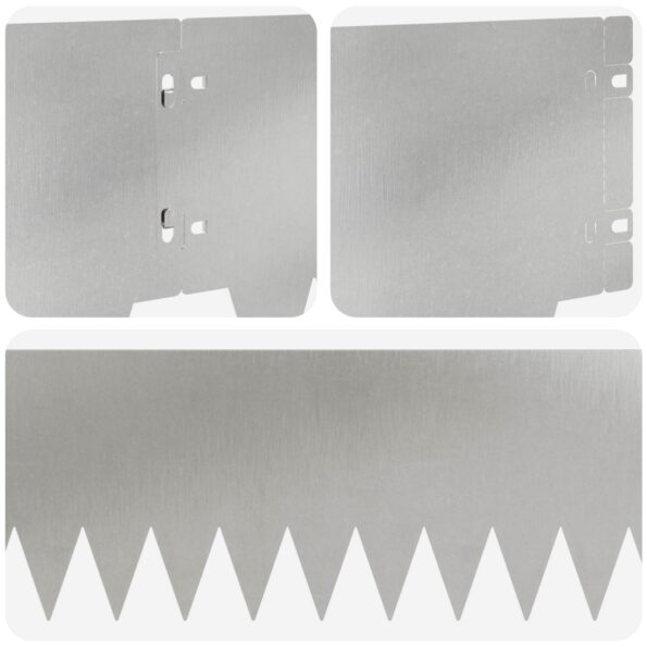 vidaXL Obrubník trávnika 10 pcs 103 x 20 cm kov Strieborná – Obrázok 7