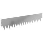 vidaXL Obrubník trávnika 10 pcs 103 x 20 cm kov Strieborná – Obrázok 2