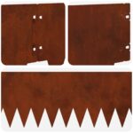 vidaXL Obrubník trávnika 30 pcs 103 x 20 cm kov Hrdzavý – Obrázok 8
