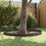 vidaXL Obrubník trávnika 10 pcs 103 x 25 cm kov Čierna – Obrázok 4