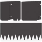 vidaXL Obrubník trávnika 20 pcs 103 x 25 cm kov Čierna – Obrázok 7