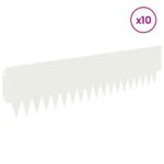vidaXL Obrubník trávnika 10 pcs kov – Obrázok 3