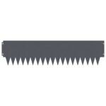 vidaXL Obrubník trávnika 20 pcs 103 x 25 cm kov Antracitová – Obrázok 5
